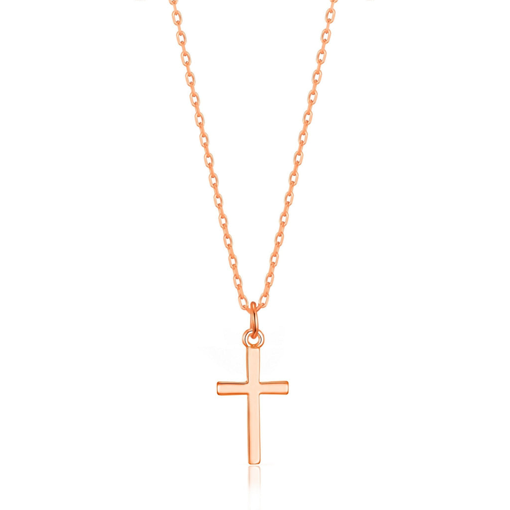 Rose Gold Plated Cross Necklace
