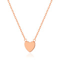 Rose Gold Plated Heart Necklace