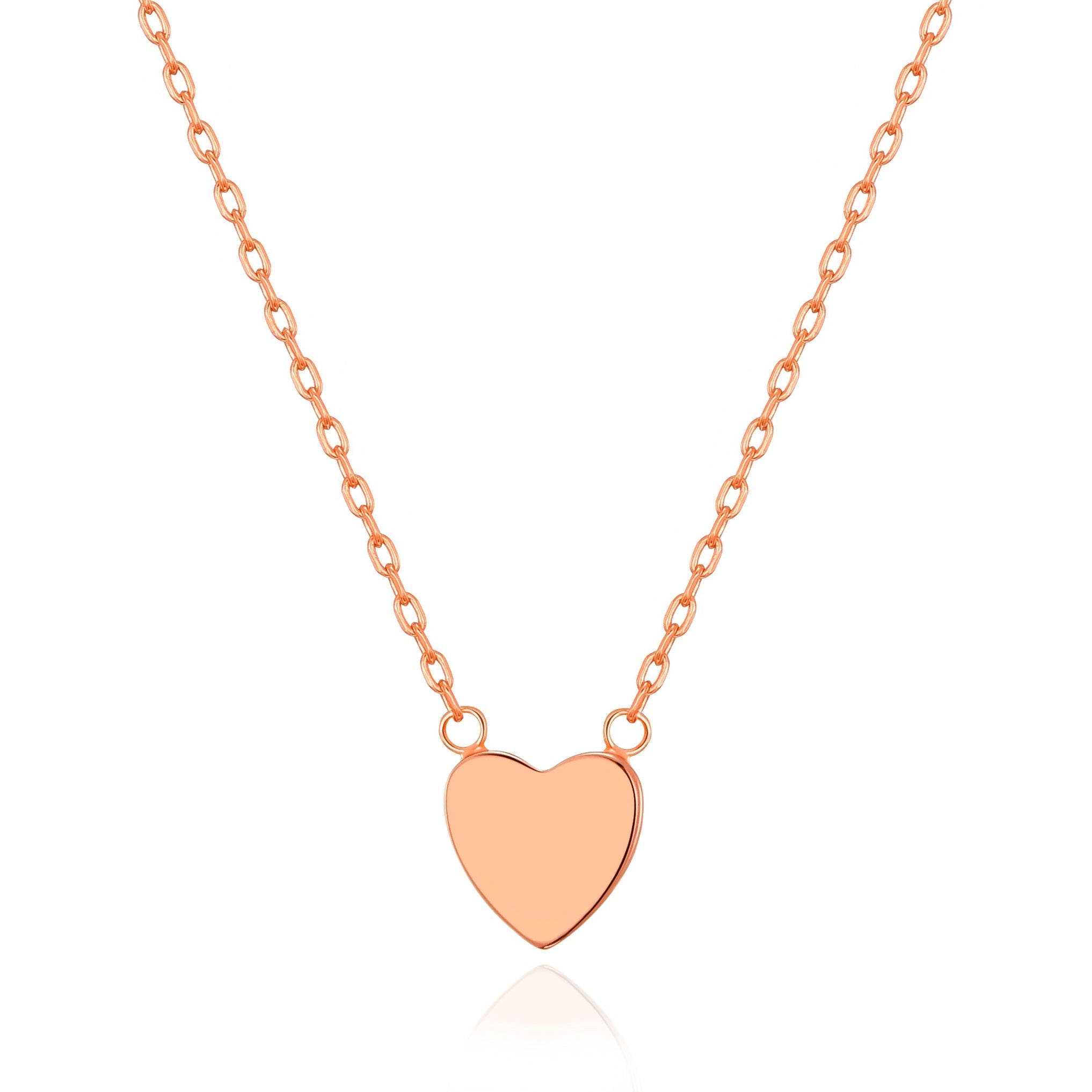 Rose Gold Plated Heart Necklace
