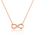 Rose Gold Plated Infinity Pendant Necklace Created with Zircondia® Crystals