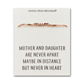 Rose Gold Plated Mother and Daughter Quote Bracelet Created with Zircondia® Crystals