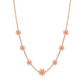 Rose Gold Plated Multi Daisy Necklace