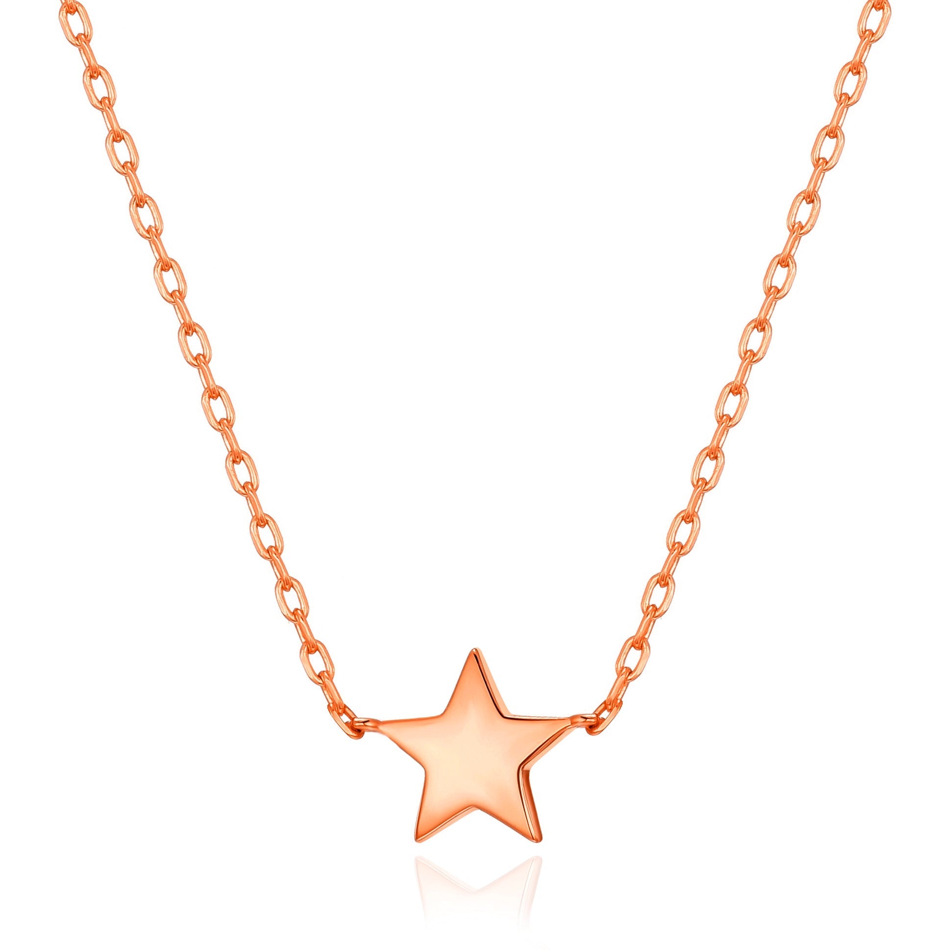 Rose Gold Plated Star Necklace with Quote Card