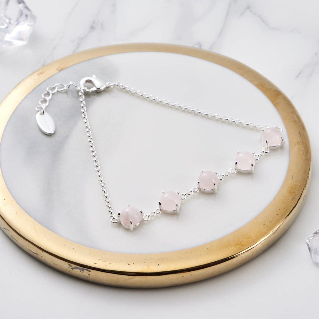 Rose Quartz Gemstone Bracelet