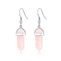 Rose Quartz Gemstone Drop Earrings