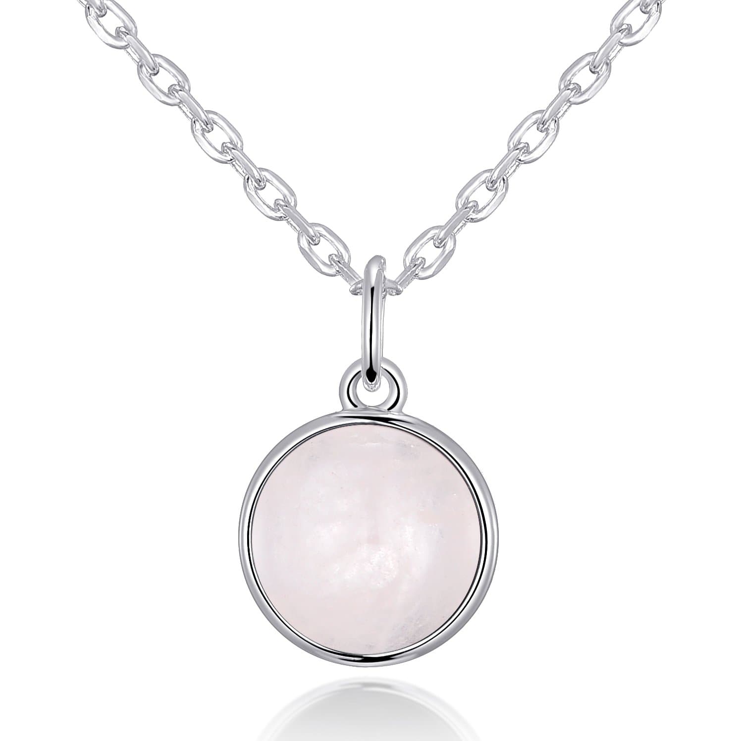 Rose Quartz Necklace with Quote Card