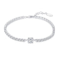 Round Solitaire Tennis Bracelet Created with Zircondia® Crystals