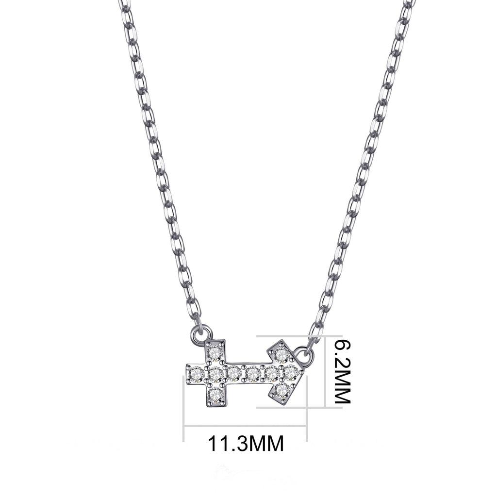 Sagittarius Zodiac Star Sign Necklace Created with Zircondia® Crystals