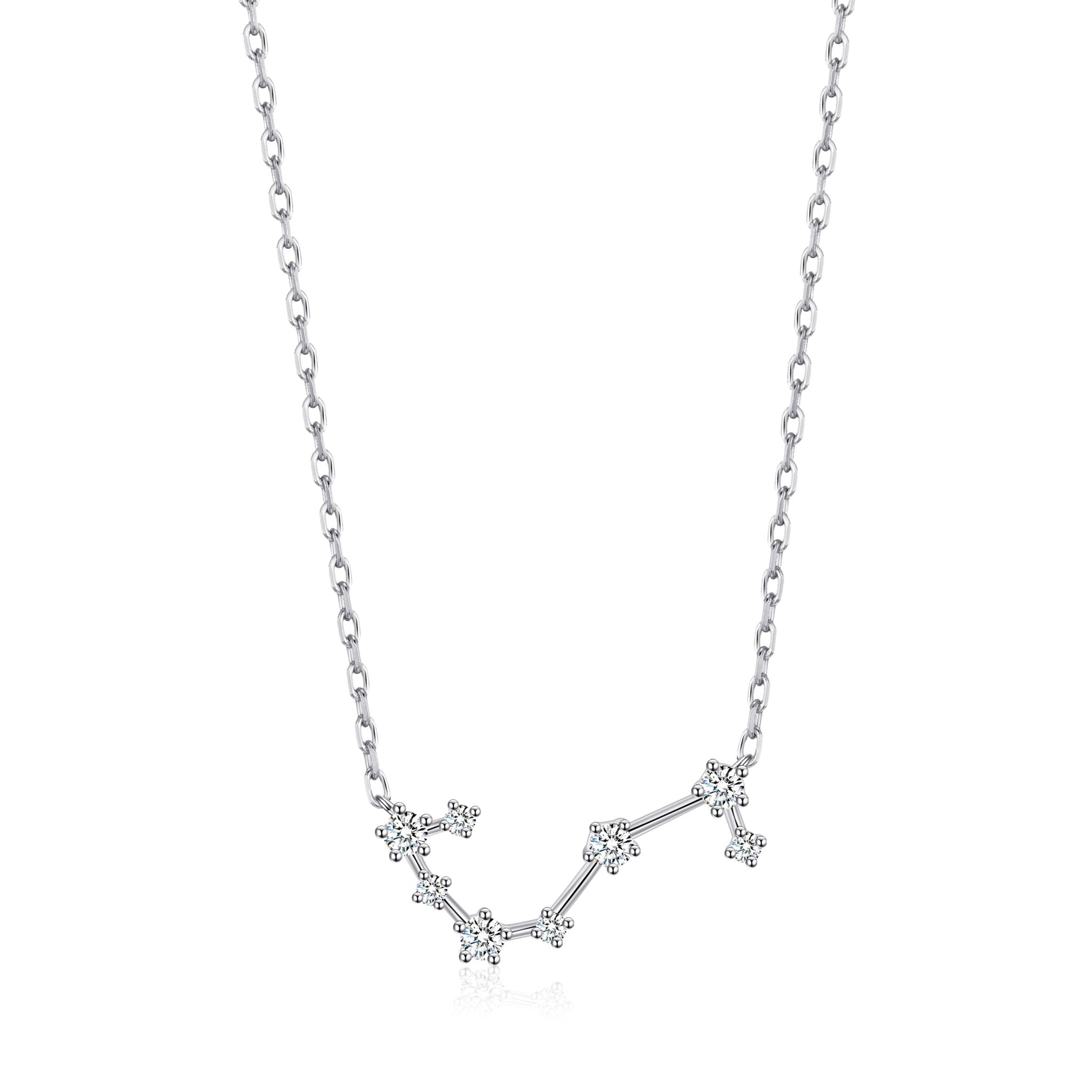 Scorpio Star Sign Zodiac Constellation Necklace and Quote Card with Zircondia® Crystals