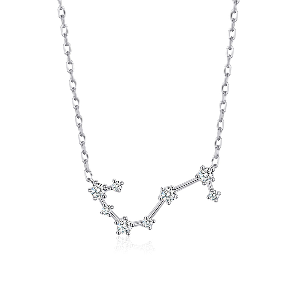 Scorpio Star Sign Zodiac Constellation Necklace and Quote Card with Zircondia® Crystals
