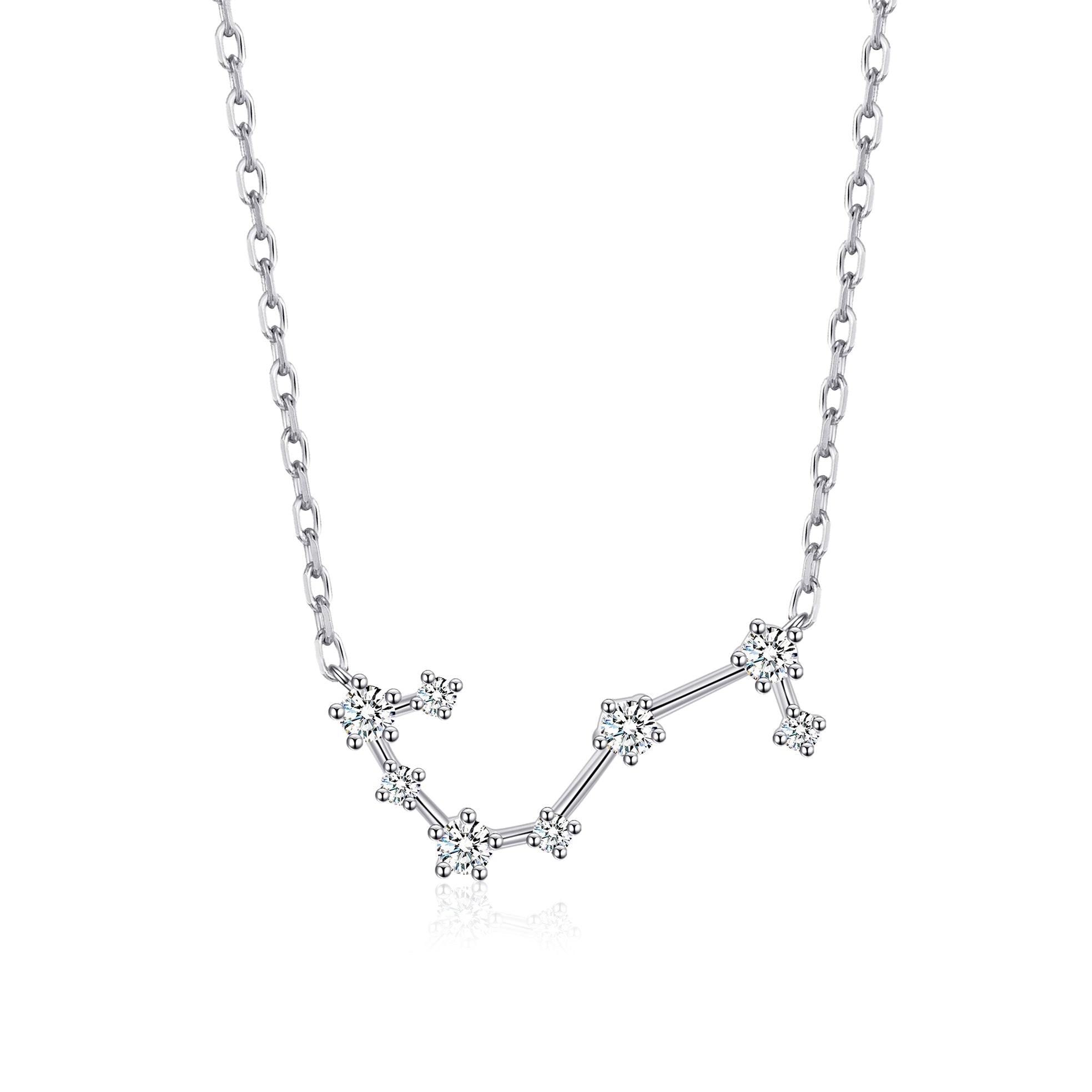 Scorpio Star Sign Zodiac Constellation Necklace and Quote Card with Zircondia® Crystals