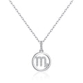 Scorpio Star Sign Zodiac Necklace with Zircondia® Crystals