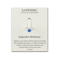 September (Sapphire) Adjustable Birthstone Ring Created with Zircondia® Crystals