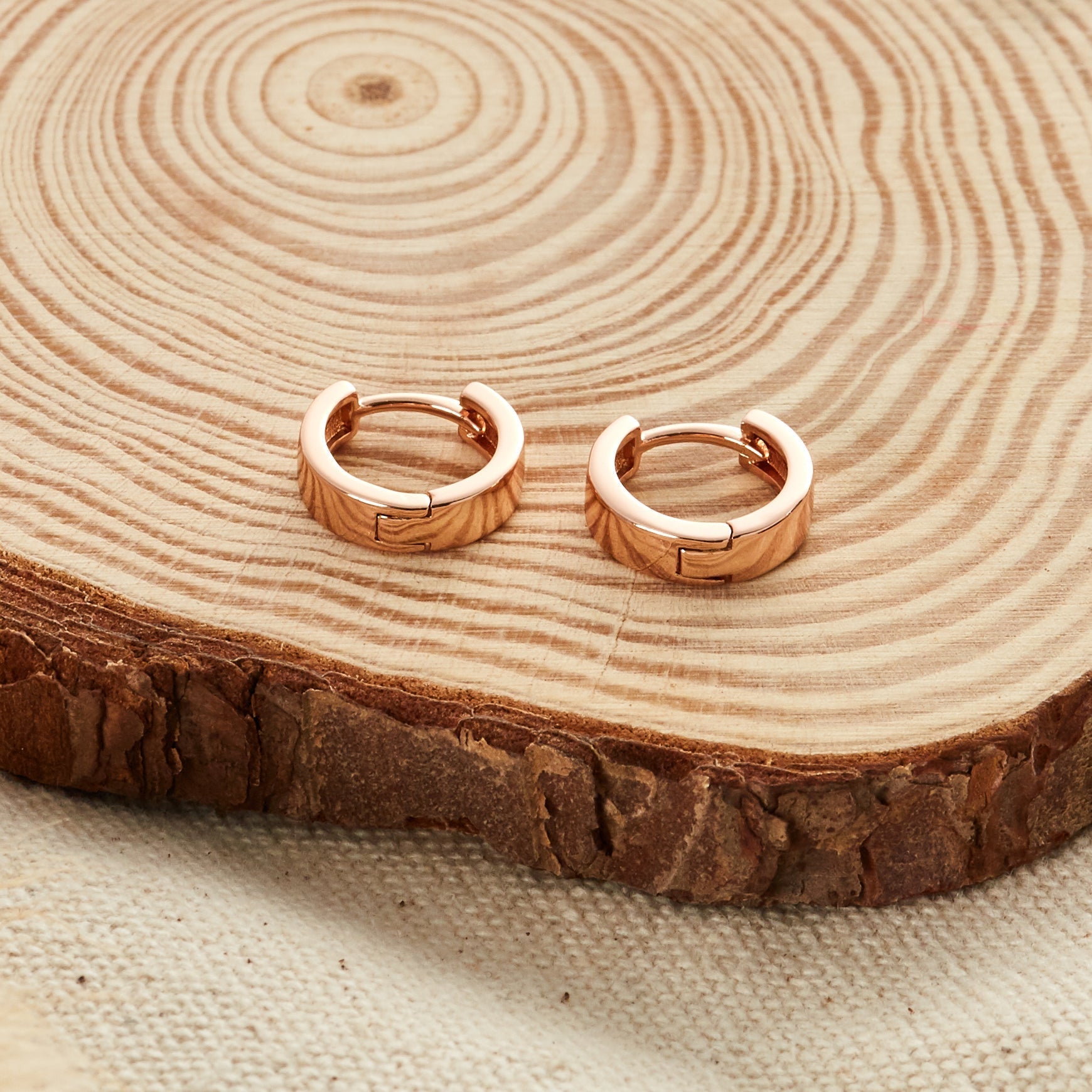 Set of Three Huggie Earrings