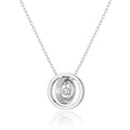 Silver Plated Always My Mother Quote Necklace Created with Zircondia® Crystals