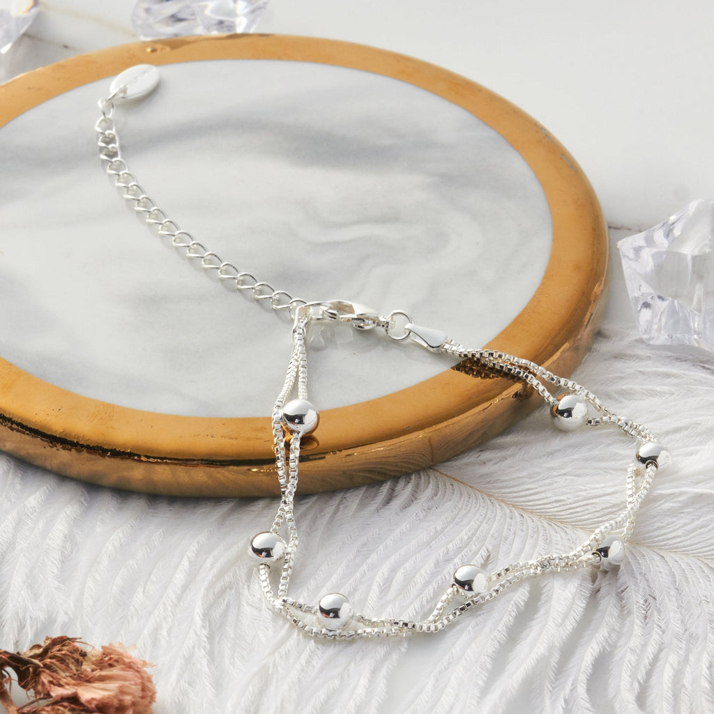 Silver Plated Ball Bracelet