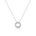 Silver Plated Circle of Life Necklace Created with Zircondia® Crystals