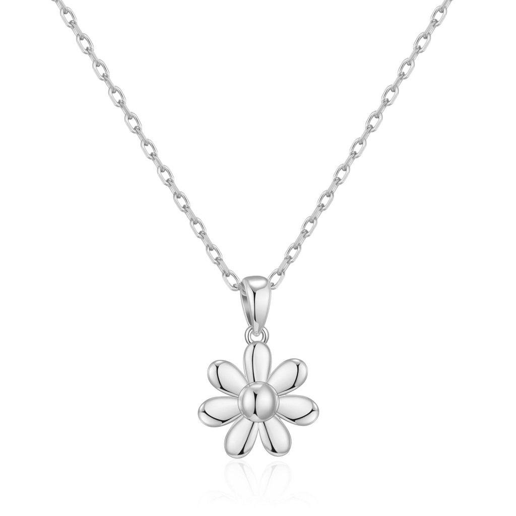 Silver Plated Daisy Necklace