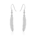 Silver Plated Feather Earrings