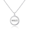Silver Plated Filigree Disc Niece Necklace