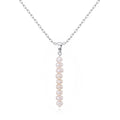 Silver Plated Freshwater Pearl Drop Necklace