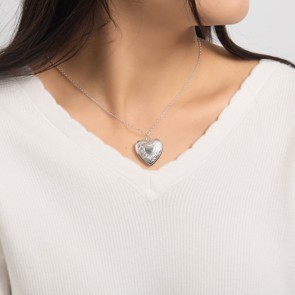 Silver Plated Heart Locket
