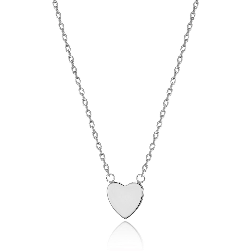 Silver Plated Heart Necklace with Quote Card