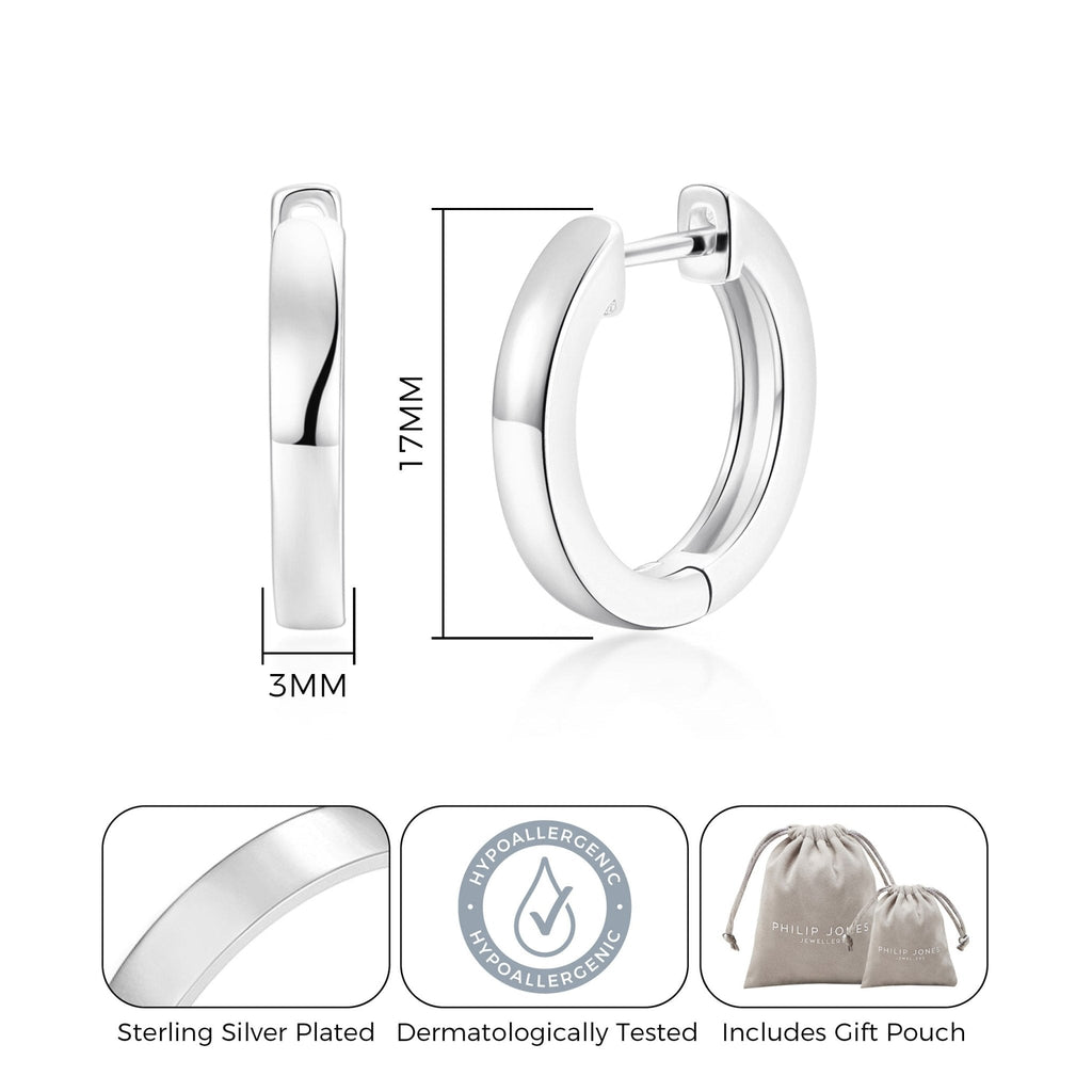 Silver Plated Hoop Earrings