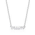 Silver Plated Mum Necklace