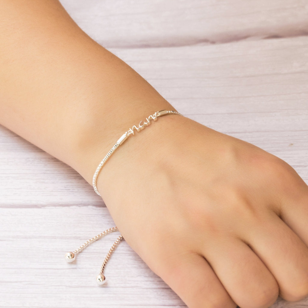 Silver Plated Nan Bracelet Created with Zircondia® Crystals