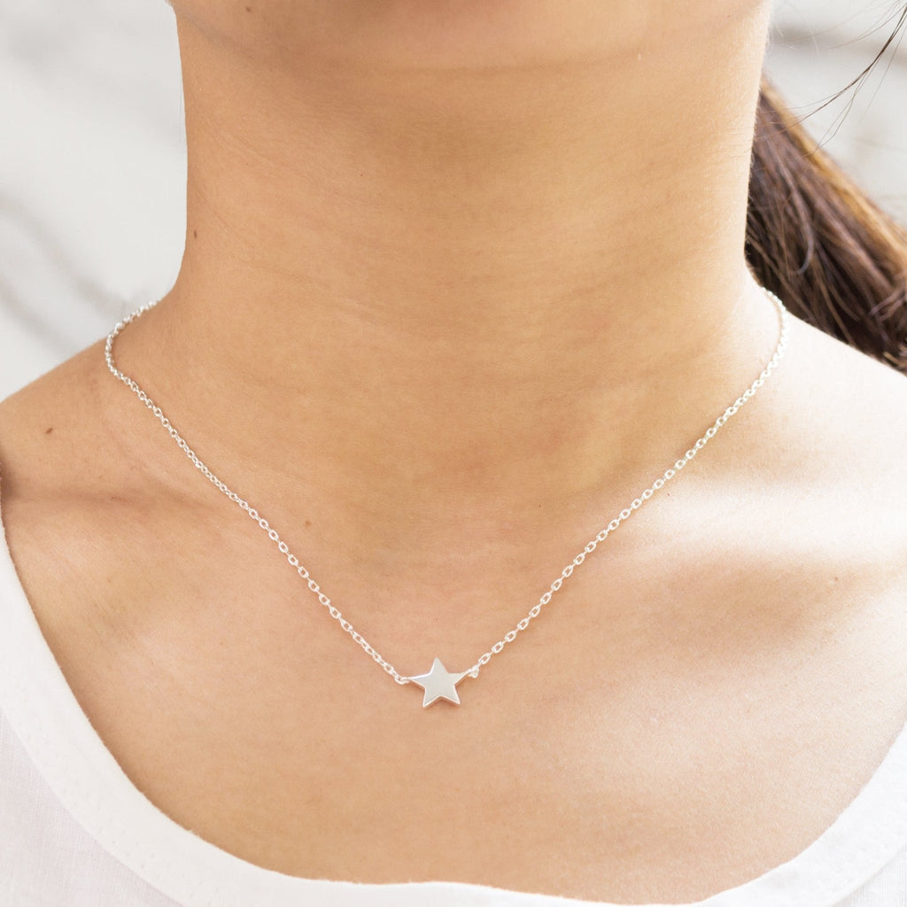 Silver Plated Star Necklace