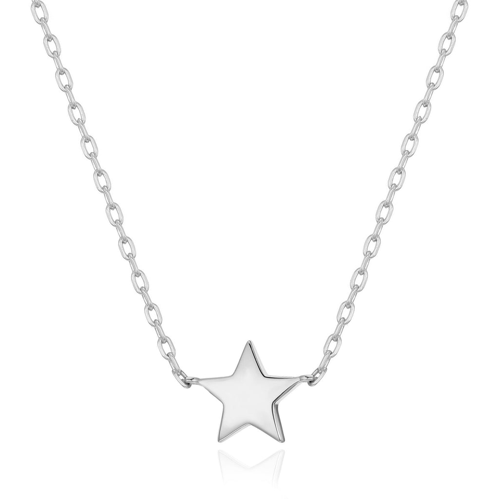 Silver Plated Star Necklace with Quote Card