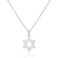 Silver Plated Star of David Necklace