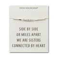 Sister Bracelet with Quote Card Created with Zircondia® Crystals