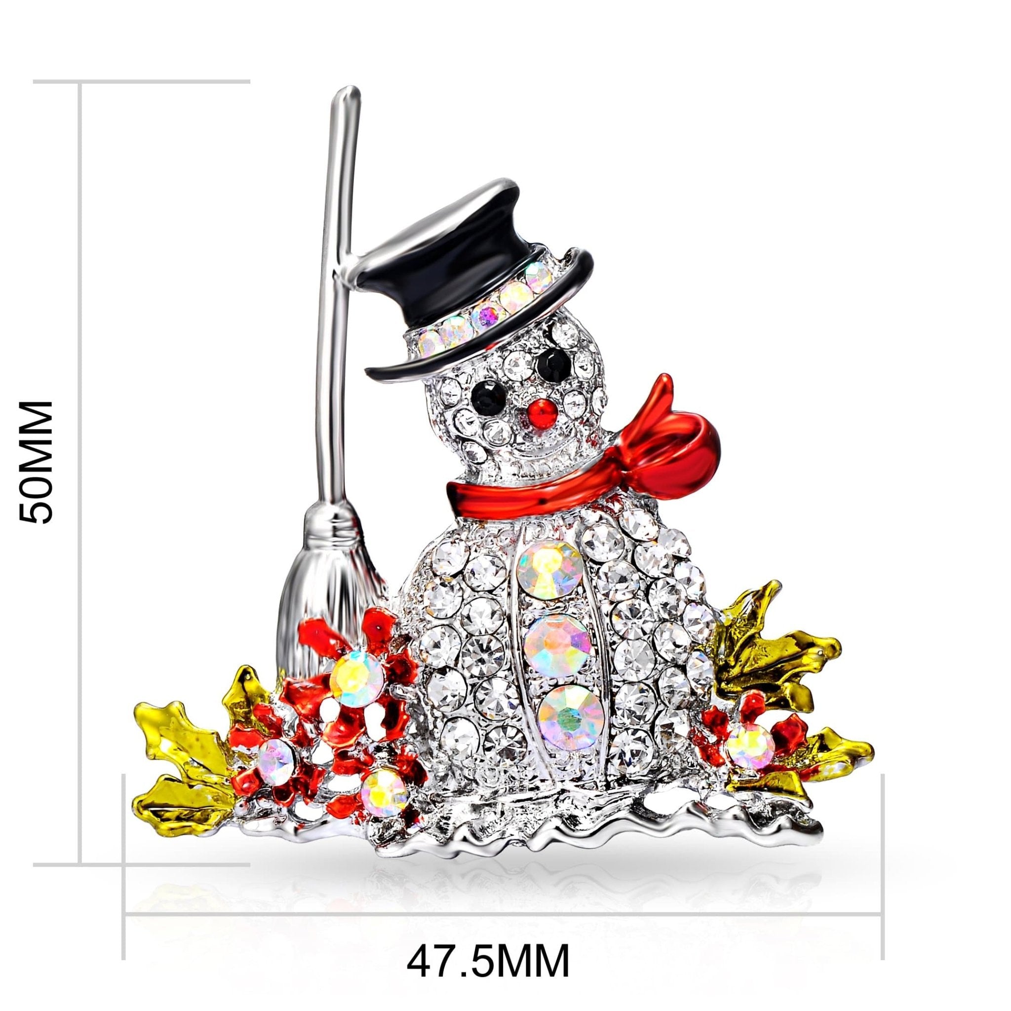 Snowman Christmas Brooch