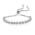 Solitaire Crystal Friendship Slider Bracelet with Zircondia® Crystals