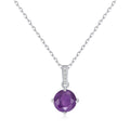 Sterling Silver Amethyst Gemstone Necklace