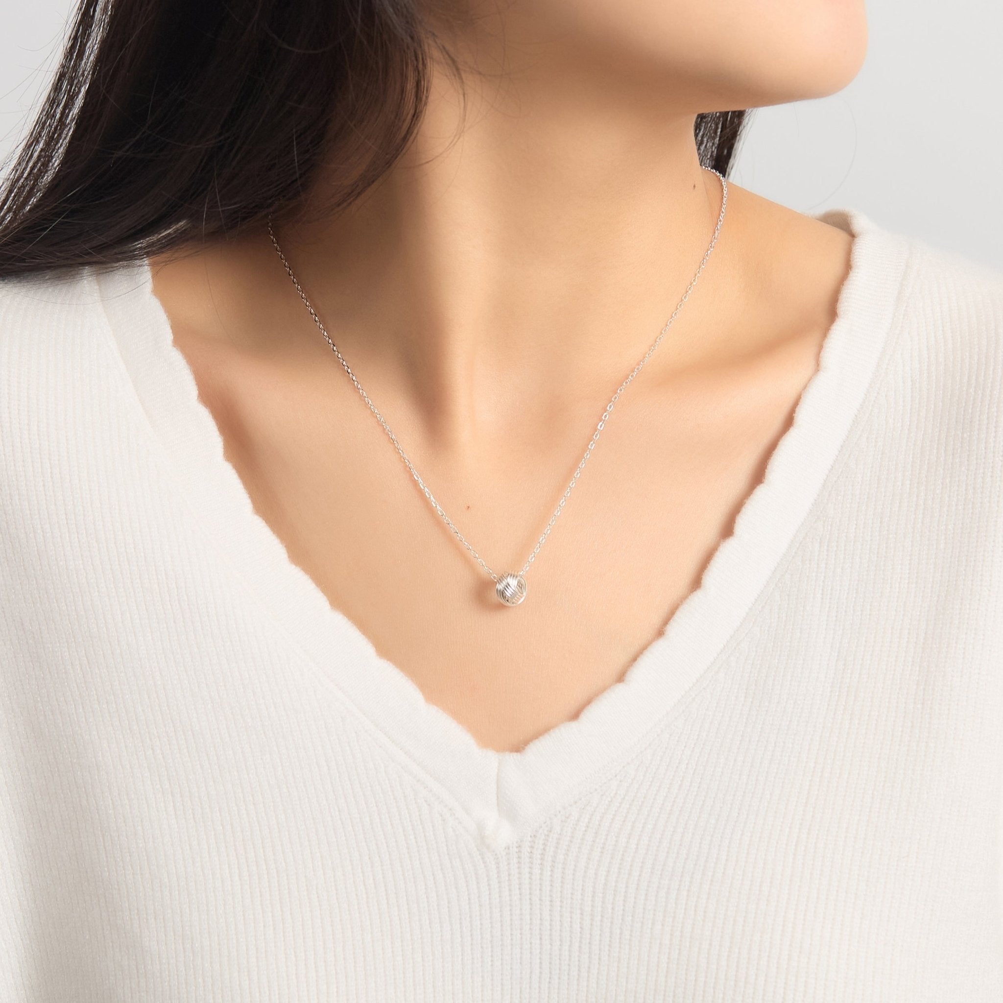 Sterling Silver Knot Necklace