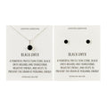 Sterling Silver Black Onyx Gemstone Set with Quote Card