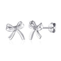 Sterling Silver Bow Earrings