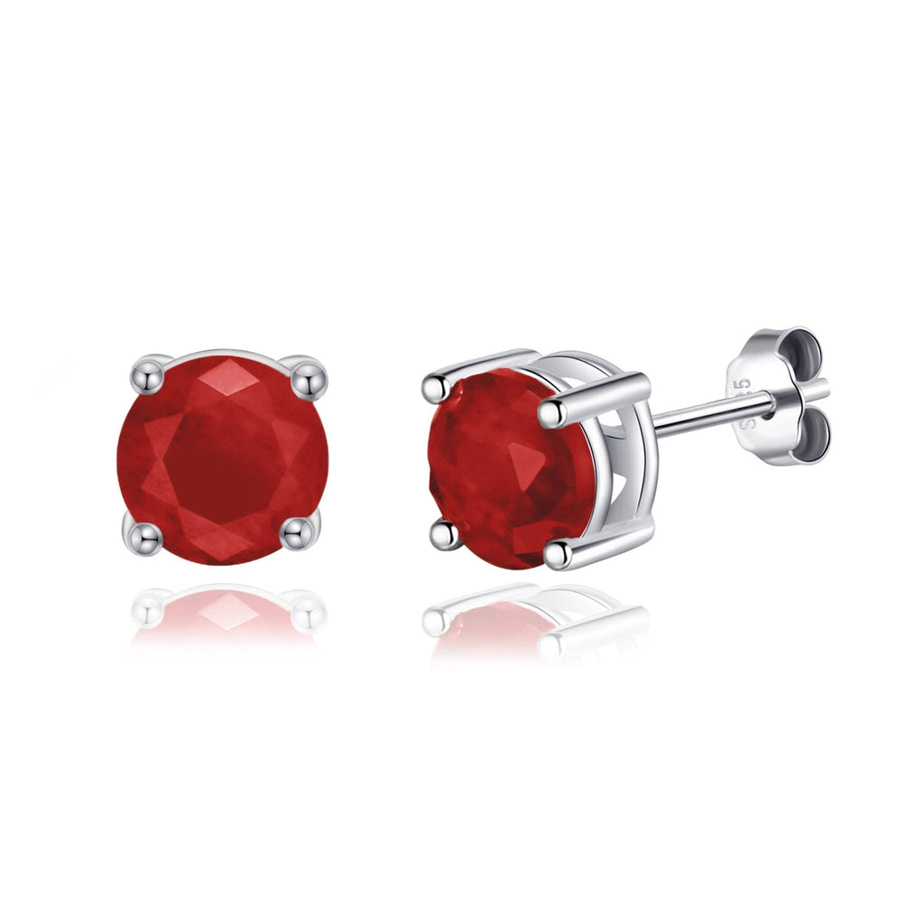 Sterling Silver Carnelian Gemstone Earrings