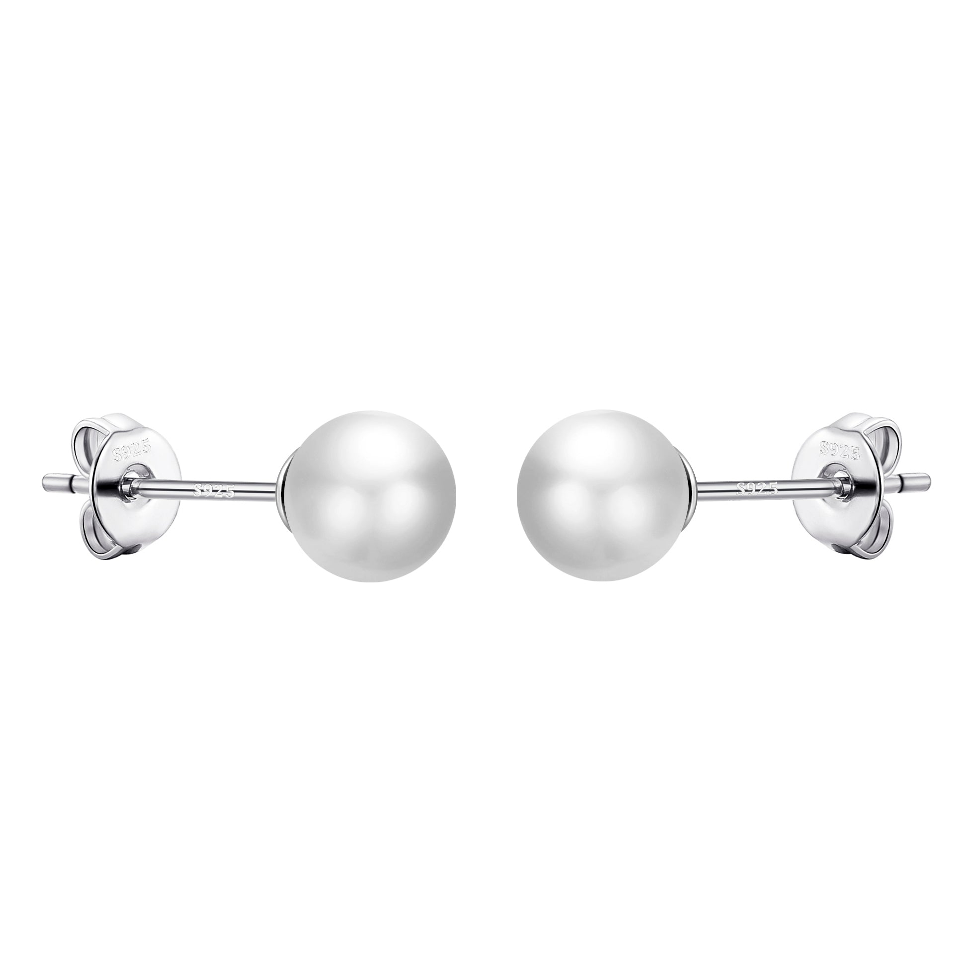 Sterling Silver I Couldn't Say I Do Without You Bridal Pearl Earrings