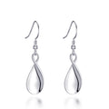 Sterling Silver Infinity Curve Earrings