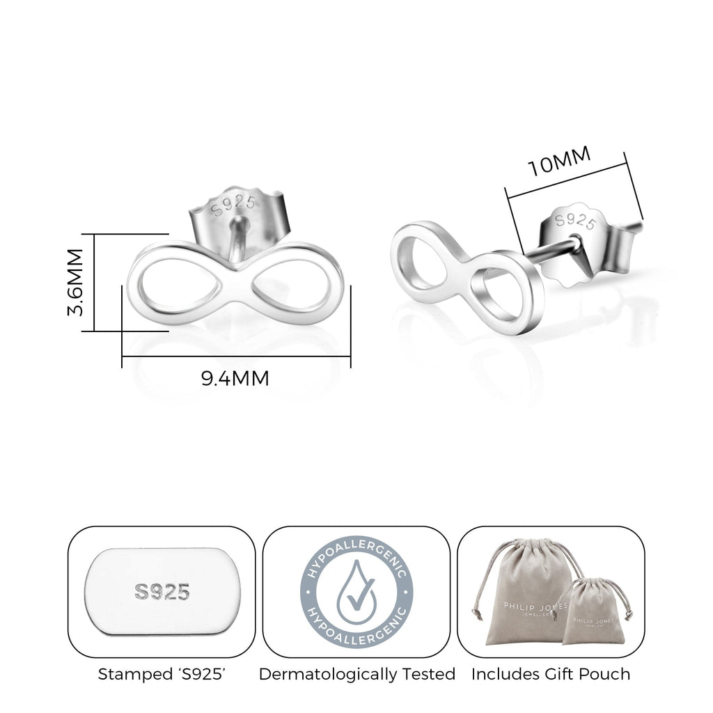 Sterling Silver Infinity Earrings