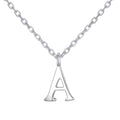 Sterling Silver Initial A Necklace