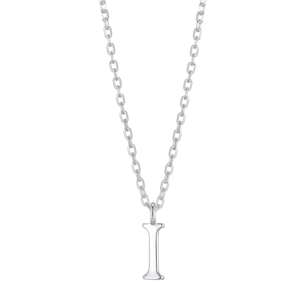 Sterling Silver Initial I Necklace
