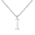 Sterling Silver Initial I Necklace