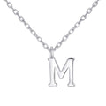 Sterling Silver Initial M Necklace