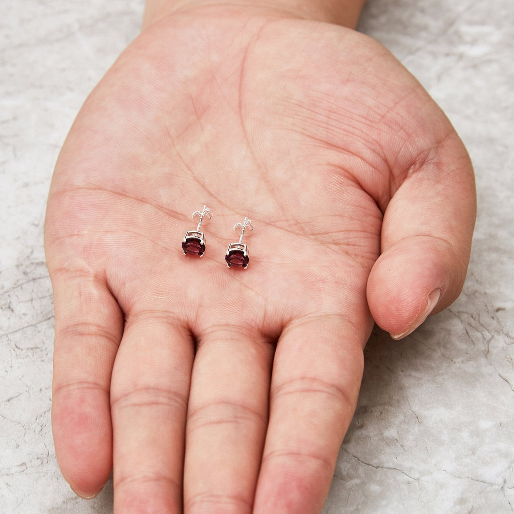 Sterling Silver June (Alexandrite) Birthstone Earrings Created with Zircondia® Crystals