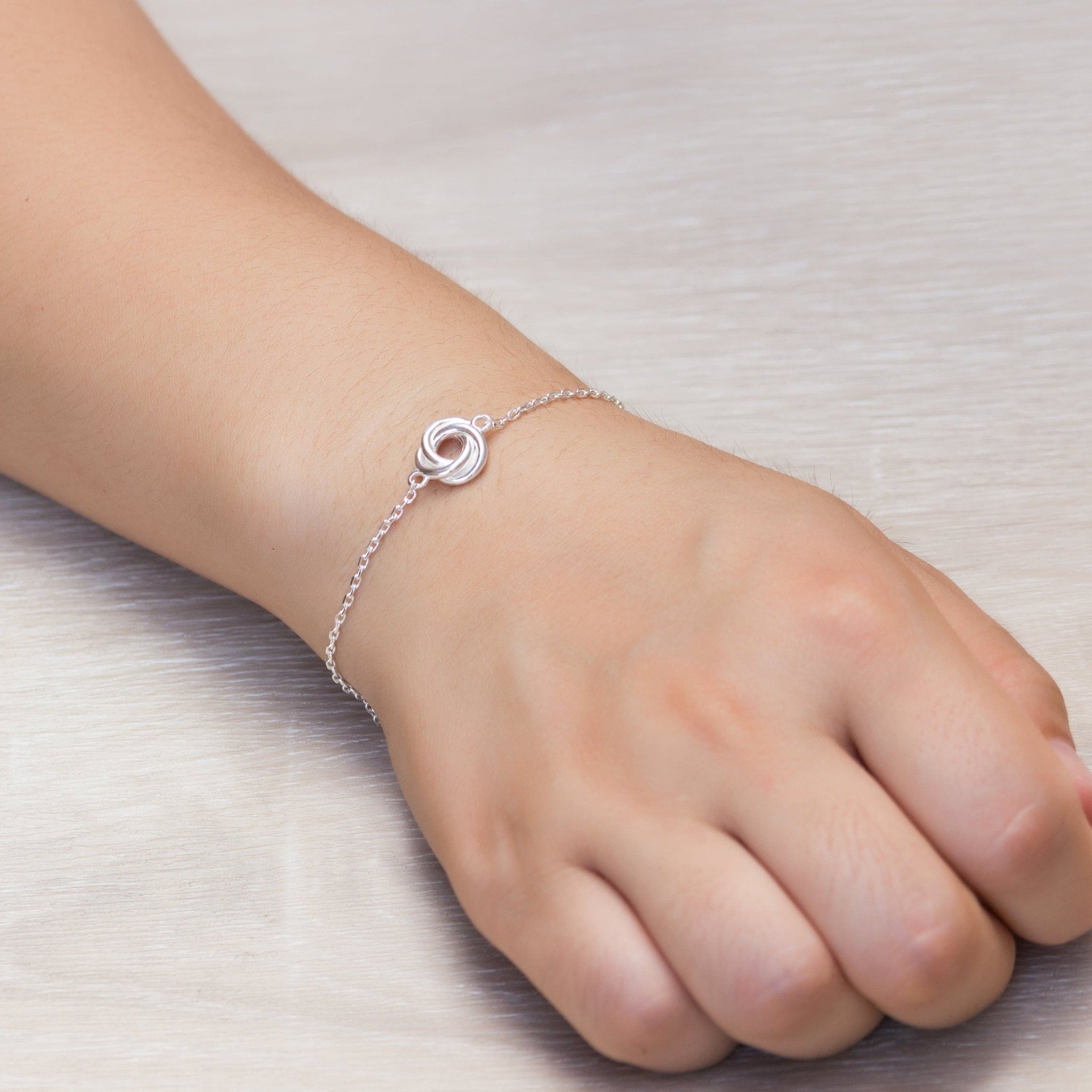 Sterling Silver Knot Bracelet